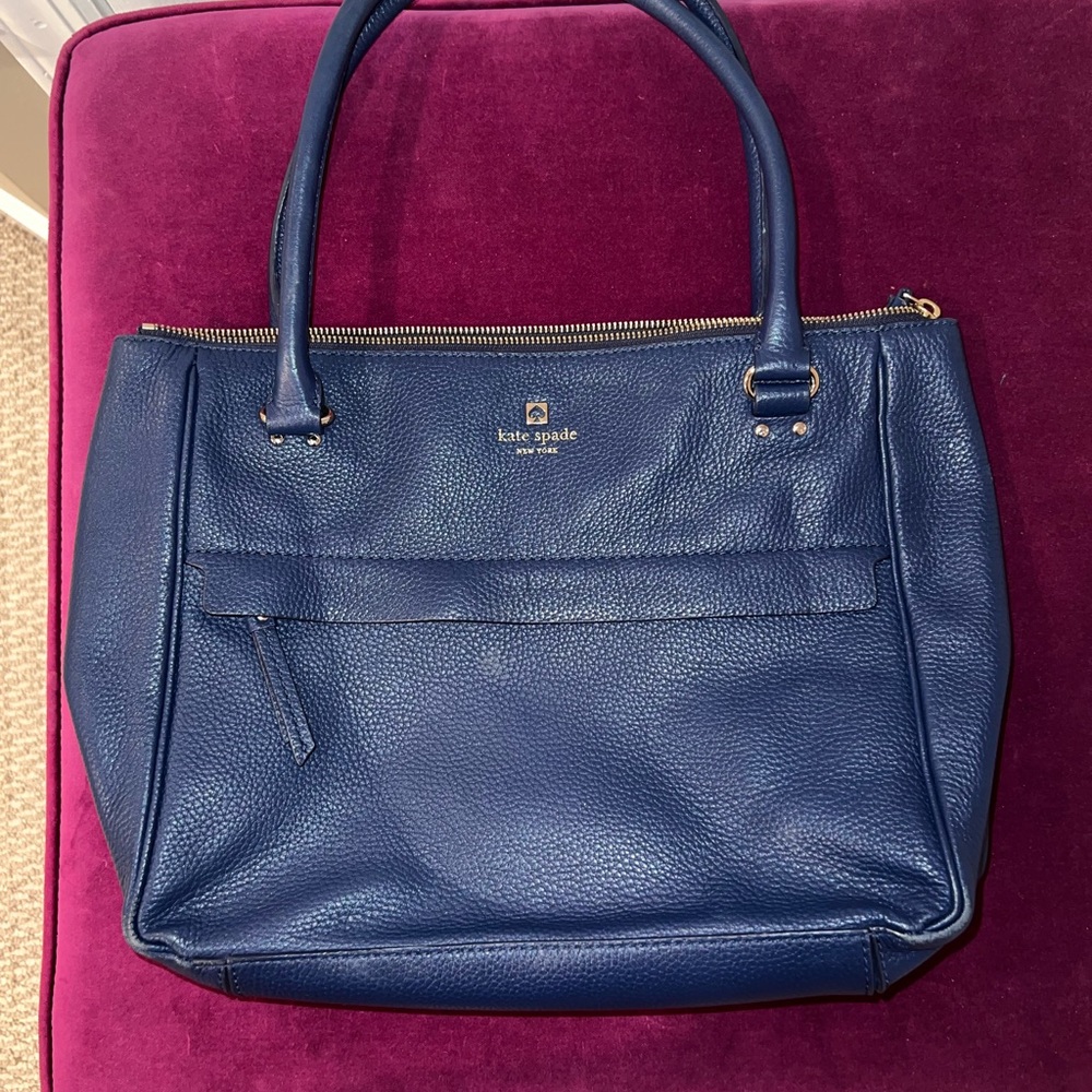 kate spade Navy Blue leather bag